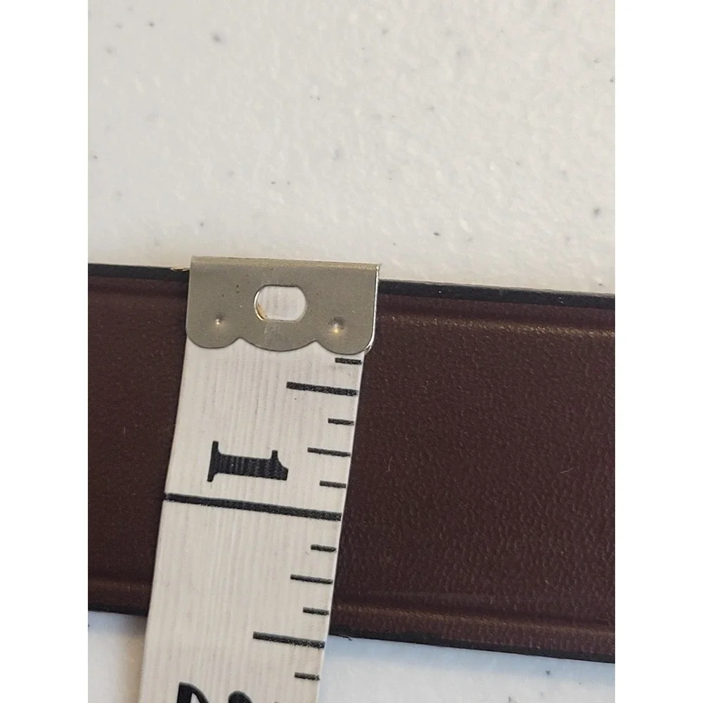 Top Grain Cowhide Leather Belt‎ Gold Buckle Brown Mens Size 40 Made USA